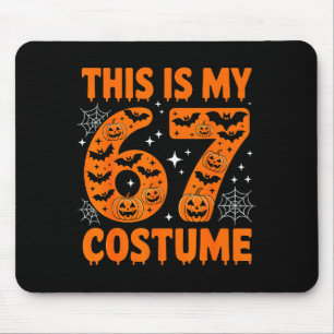 Das ist mein 67 Kostüm 6 7 Meme Gen Alpha Hallowee Mousepad