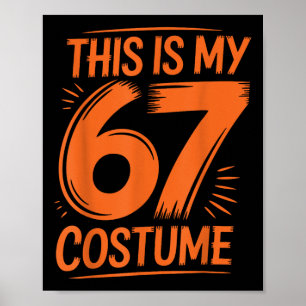 Das ist mein 67 Kostüm Meme Six Seven Jungen Kinde Poster