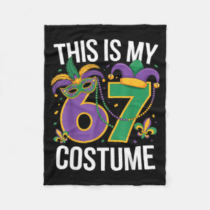 Das ist mein 67 Mardi Gras Kostüm Lustiger Karneva Fleecedecke