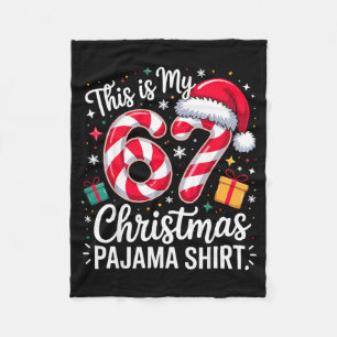 Das ist mein 67 Weihnachts-Pyjama Lustiges Weihnac Fleecedecke