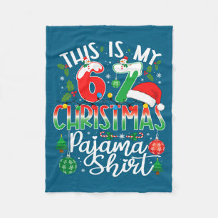 Das ist mein 67 Weihnachts-Pyjama-Shirt Lustiges X Fleecedecke