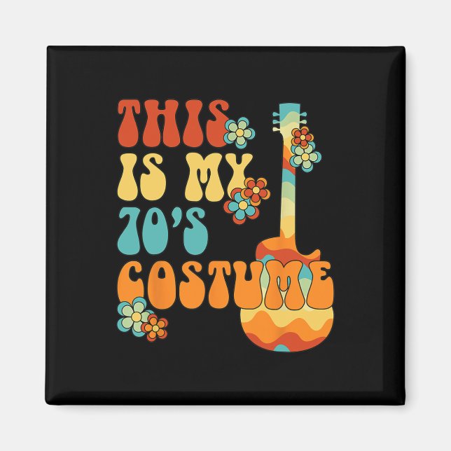 Das ist mein 70er Costume Funny Groovy Peace Hallo Magnet (Vorne)