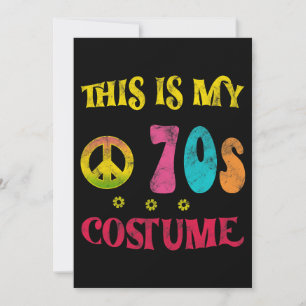 Das ist mein 70er Costume Vintag Funny Groovy Peac Einladung