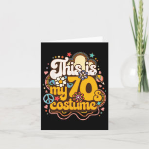 Das ist mein 70er-Jahre-Kostüm-Themenparty-Hippie- Karte