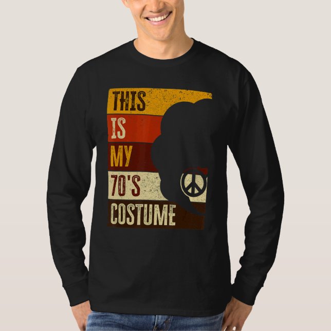 Das ist mein 70er Kostüm 70er Outfit für Frauen in T-Shirt (Vorderseite)