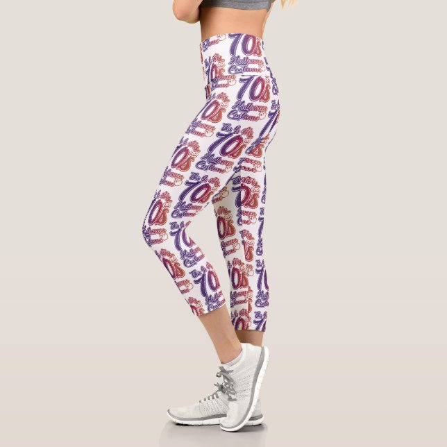 Das ist mein 70er-Kostümkehl, ein Vintager Rücksch Capri Leggings (Links)