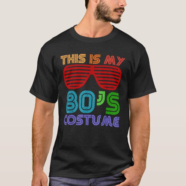 DAS IST MEIN 80er COSTUME 1980er Retro Vintag Hall T-Shirt (Vorderseite)