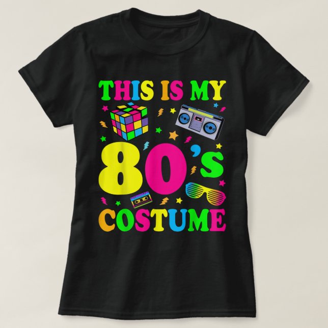 Das ist mein 80er Jahre Kostüm-Outfit-Geschenke-Ac T-Shirt (Design vorne)