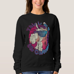 Das ist mein 80er-Kostüm Alpaka Lama Brille 1 Sweatshirt