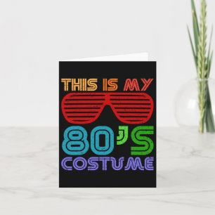 Das ist mein 80er-Kostüm der 80er Jahre Retro-Vint Karte