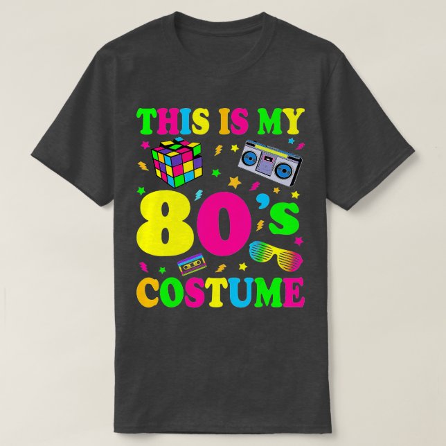 Das ist mein 80er-Kostüm-Party der 80er Jahre T-Shirt (Design vorne)