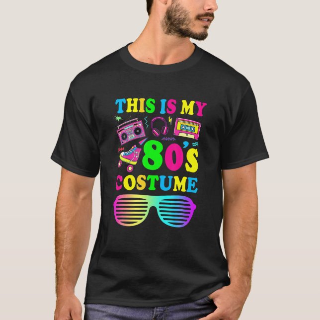 Das ist mein 80er Kostüm Vintag Retro I Liebe die  T-Shirt (Vorderseite)