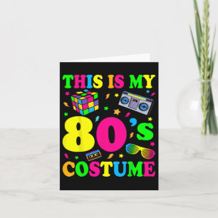 Das ist mein 80er Kostümoutfit Geschenke Achtziger Karte