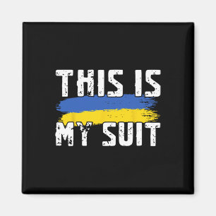 Das ist mein Anzug Lustige Ukraine-Flagge Zelensky Magnet