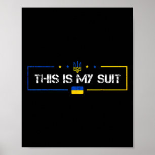 Das ist mein Anzug Ukraine Ukrainisch Poster