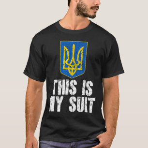 Das ist mein Anzug Unterstütze die Ukraine Dreizac T-Shirt