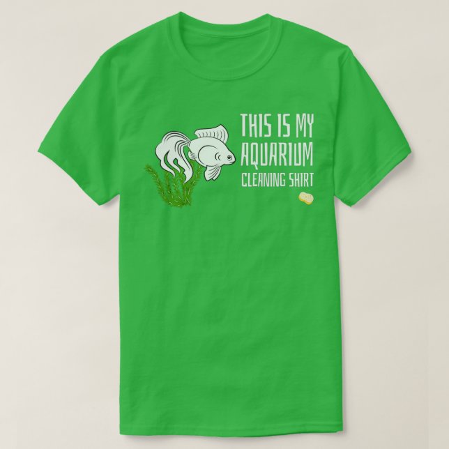 Das ist mein Aquarium-Reinigungs-Shirt mit Goldfis T-Shirt (Design vorne)