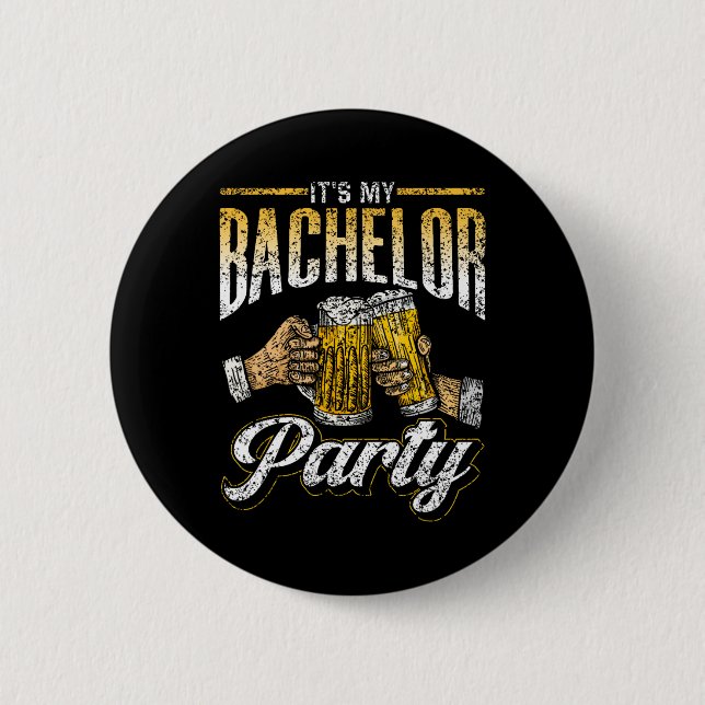 Das ist mein Bachelor Party Bride Groom Team 1 Button (Vorderseite)