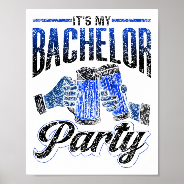 Das ist mein Bachelor Party Bride Groom Team 2 Poster (Vorne)