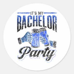 Das ist mein Bachelor Party Bride Groom Team 2 Runder Aufkleber