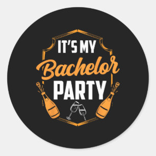 Das ist mein Bachelor Party Bride Groom Team Runder Aufkleber