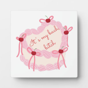 Das ist mein Bachelorette Coquette Cake Brautpar Fotoplatte