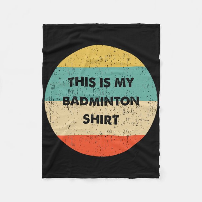 Das ist mein Badminton Fleecedecke (Vorderseite)