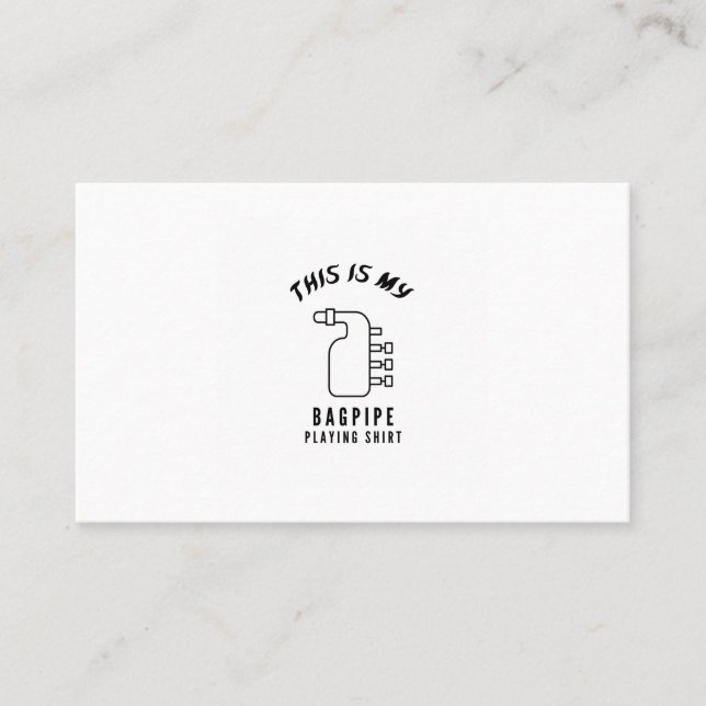 Das ist mein Bagpipe Visitenkarte (Vorderseite)