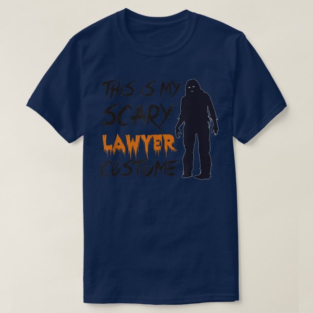 Das ist mein Beängstigendes Anwaltskostüm, Hallowe T-Shirt (Design vorne)