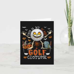 Das ist mein Beängstigendes Golfkostüm Halloween S Karte