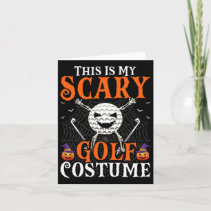 Das ist mein Beängstigendes Golfkostüm Halloween S Karte