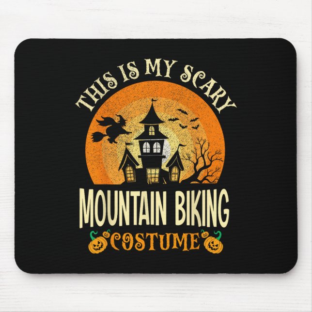 Das ist mein Beängstigendes Mountainbike-Kostüm Ha Mousepad (Vorne)