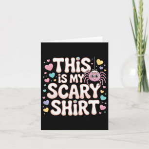 Das ist mein Beängstigendes Shirt Halloween Spider Karte