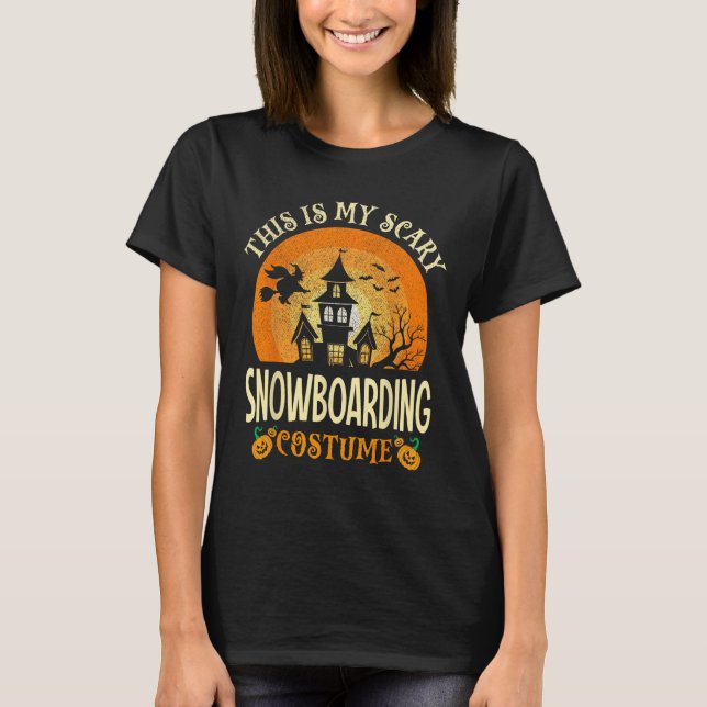 Das ist mein Beängstigendes Snowboardkostüm Hallow T-Shirt (Vorderseite)