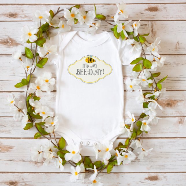 Das ist mein Bee-Day Little Honey Bee Baby Bodysui Baby Strampler (Von Creator hochgeladen)