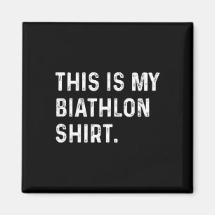 Das ist mein Biathlon-Shirt - Skifahren Magnet