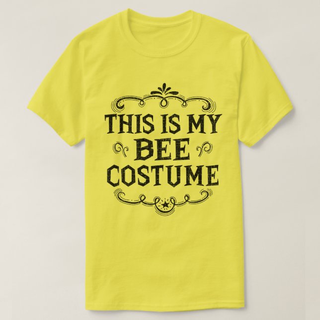 Das ist mein Bienenkostüm Funny Lazy Halloween T-Shirt (Design vorne)
