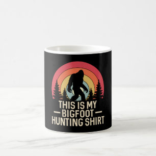 Das ist mein Bigfoot-Jagd-Shirt   Bigfoot Retro Kaffeetasse