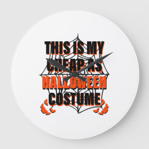Das ist mein billiger Halloween-Kostüm - Halloween Große Wanduhr