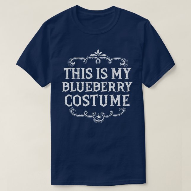 Das ist mein Blueberry-Kostüm Funny Lazy Halloween T-Shirt (Design vorne)