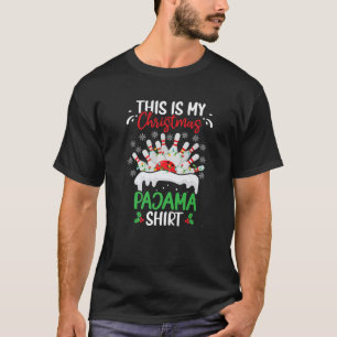 Das ist mein Bowling Xmas Bowling Team Bow T-Shirt
