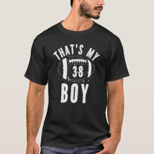 Das ist mein Boy Football Nummer 38 Mamas Vater El T-Shirt