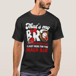 Das ist mein Bruder Baseball Catcher Schwester Bas T-Shirt