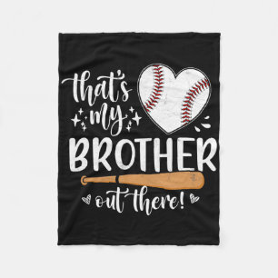 Das ist mein Bruder da draußen BaseballSchwester 1 Fleecedecke