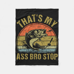 Das ist mein Bruder Stop - Lustiges Vintage-Angeln Fleecedecke