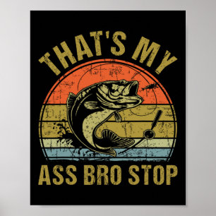 Das ist mein Bruder Stop - Lustiges Vintage-Angeln Poster