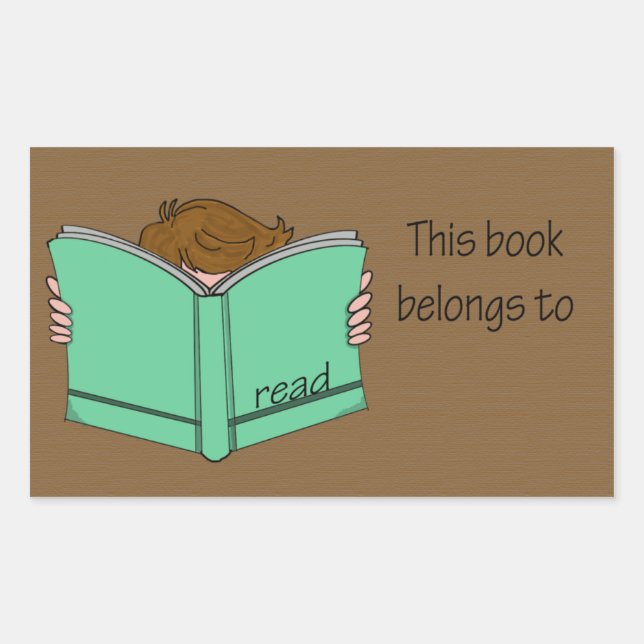 Das ist mein Buch 1 Rechteckiger Aufkleber (Vorderseite)