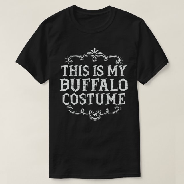 Das ist mein Buffalo-Kostüm Funny Lazy Halloween T-Shirt (Design vorne)