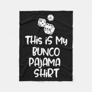 Das ist mein Bunco-Pyjama-Shirt für Frauen Männer Fleecedecke
