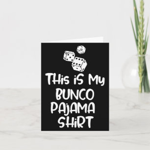 Das ist mein Bunco-Pyjama-Shirt für Frauen Männer Karte